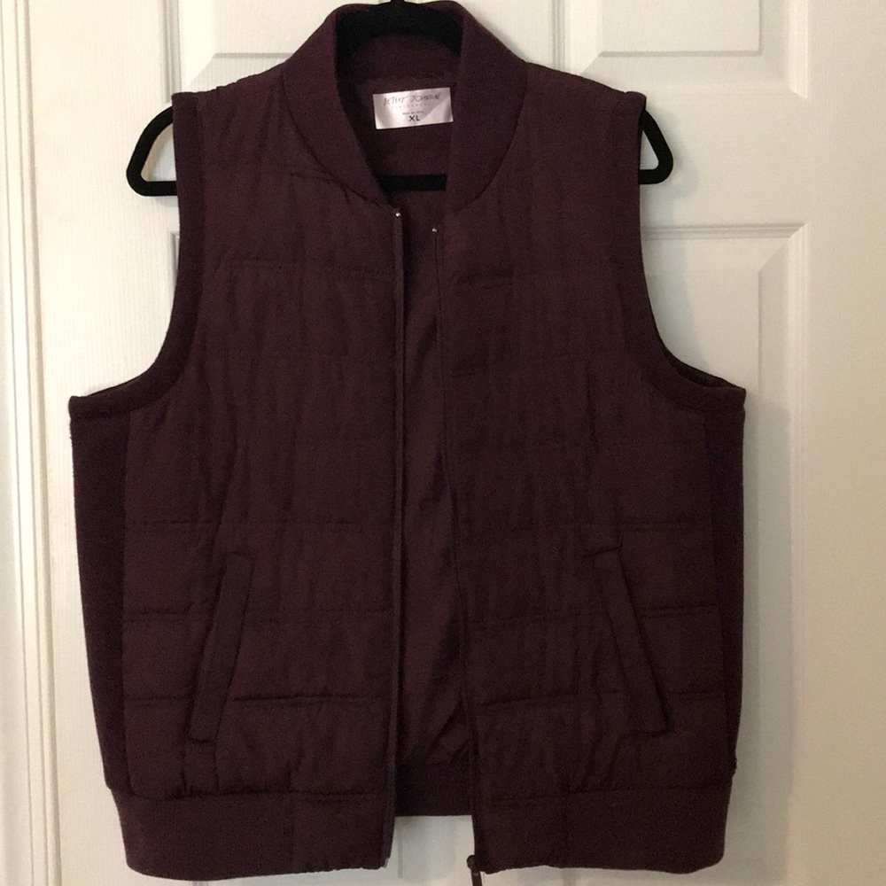 Burgundy vest
